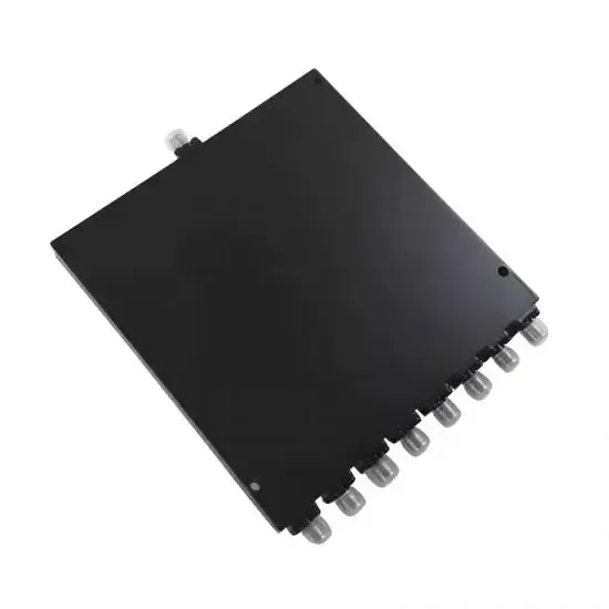 Hot Sale Telecom Parts Spot 0.6-8GHz 8 Way Wilkinson Power Splitter with SMA-F Connector f