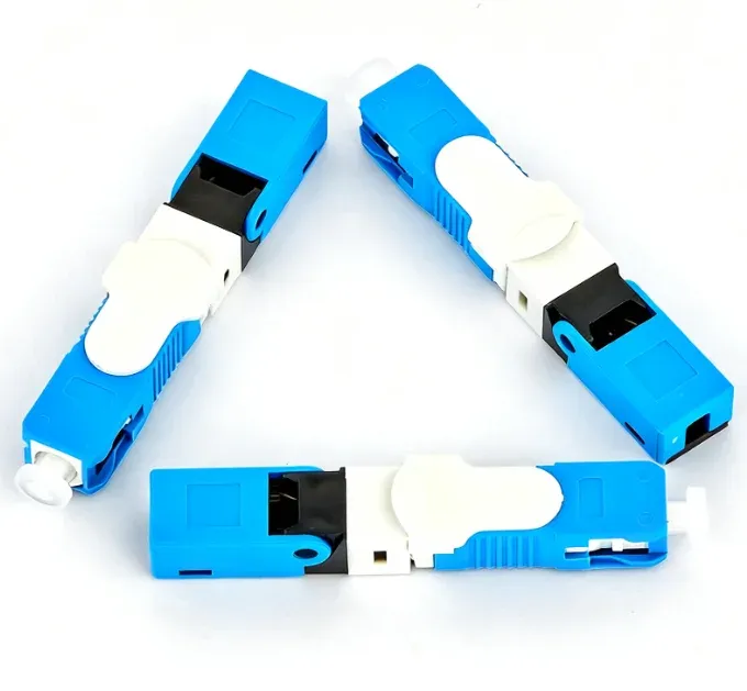 FTTH SC/APC Fast Connector - Telecom Grade Pre-Embedded Fiber Quick Connector for Drop Cab