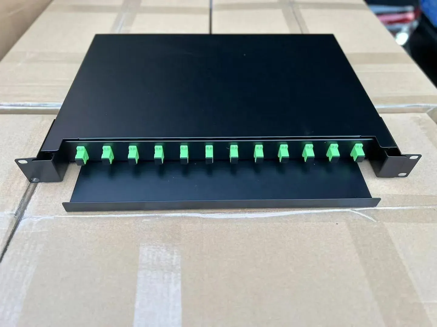 19-Inch 1U ODF Optical Distribution Terminal Box 24-Port SC/APC LC/APC Fiber Optic Patch P