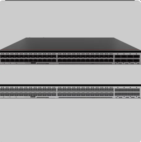 CE6855-48XS8CQ-B Includes 48 * 10GE Electric 8 * 100GE QSFP28 2 * AC Power Supply 4 * Fan Box Port Side CE6855-48XS8CQ-B-boxintelecom