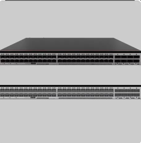 CE6855-48XS8CQ-B Includes 48 * 10GE Electric 8 * 100GE QSFP28 2 * AC Power Supply 4 * Fan Box Port Side CE6855-48XS8CQ-B-boxintelecom