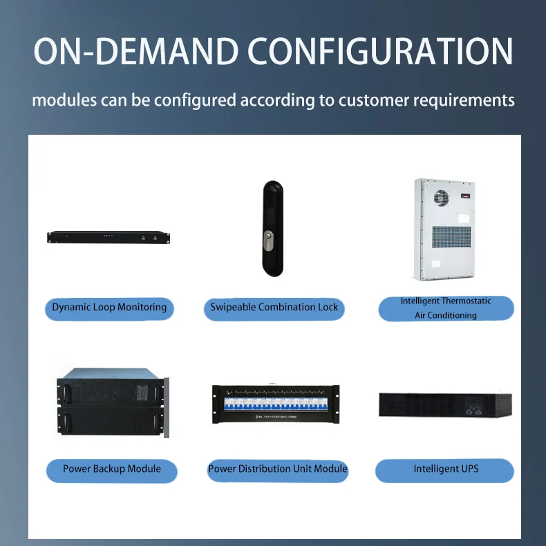 RH OEM ODM Customizable Outdoor Integrated Galvanized Steel IP55 Powder Coated Enclosure for Power Electronics Instrument-boxintelecom