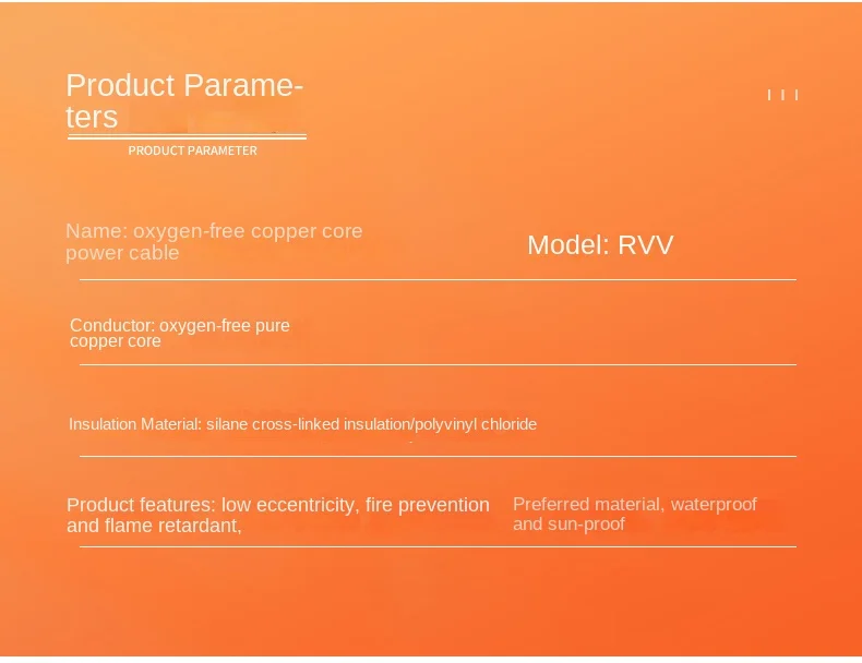 Jiangnan National Standard Copper Core Cable ZR-RVV2 3 45 Core 10 16 25 35 Square Sheath Wire Power