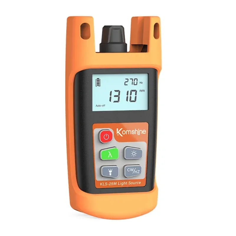 KomShine  KLS-25M Optic Fiber Light Source Handheld OLS Fiber Power Meter Visual Light Sou