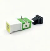 SC Flip Cover Fiber Optic Adapter - Laser-Proof SC Coupler with Angled Flange and Precisio