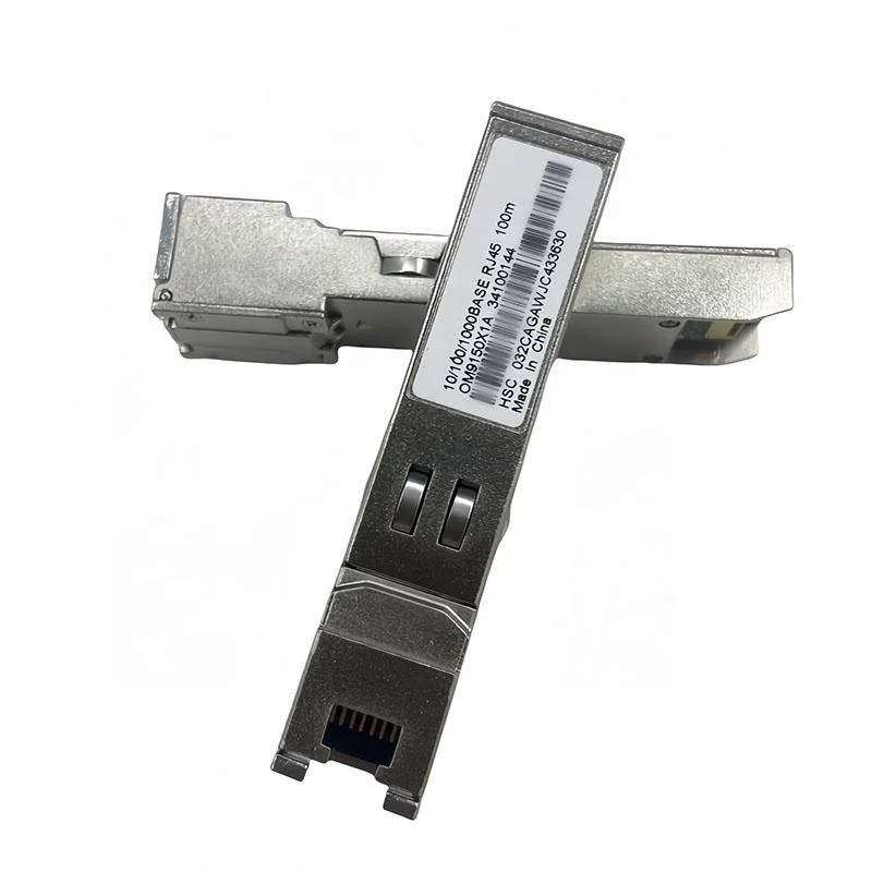 High Quality 1.25G 30m/100m Copper SFP Module 100/1000/10000Mbps Wireless Lan RJ45 Network Fiber Optic Transceiver DC 12V Power-boxintelecom
