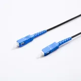 100 Meter FTTH Drop Cable Patchcord with SC/APC Connectors 9/125 SM G652D Fiber Yellow Pig