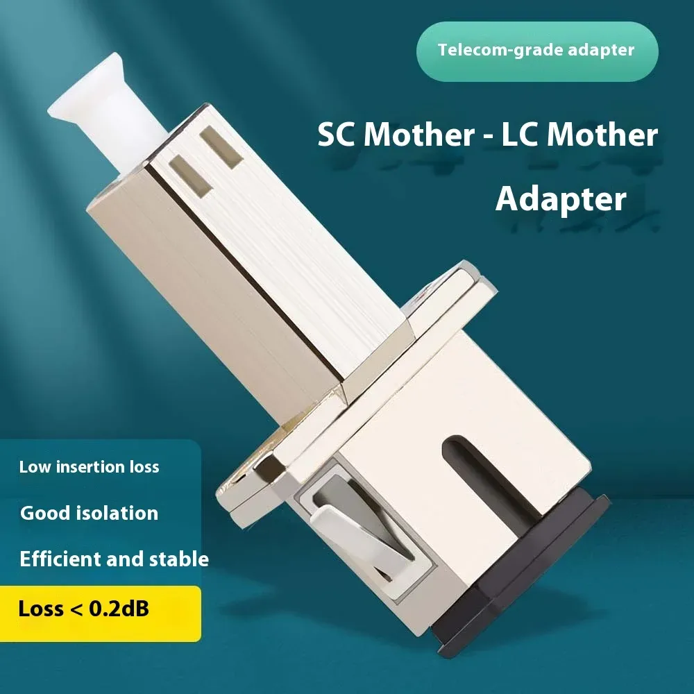 Single-Mode Fiber Optic Converter Sc Female-Lc Female Coupler with Small Square Butt Adapter for FTTH Applications-boxintelecom