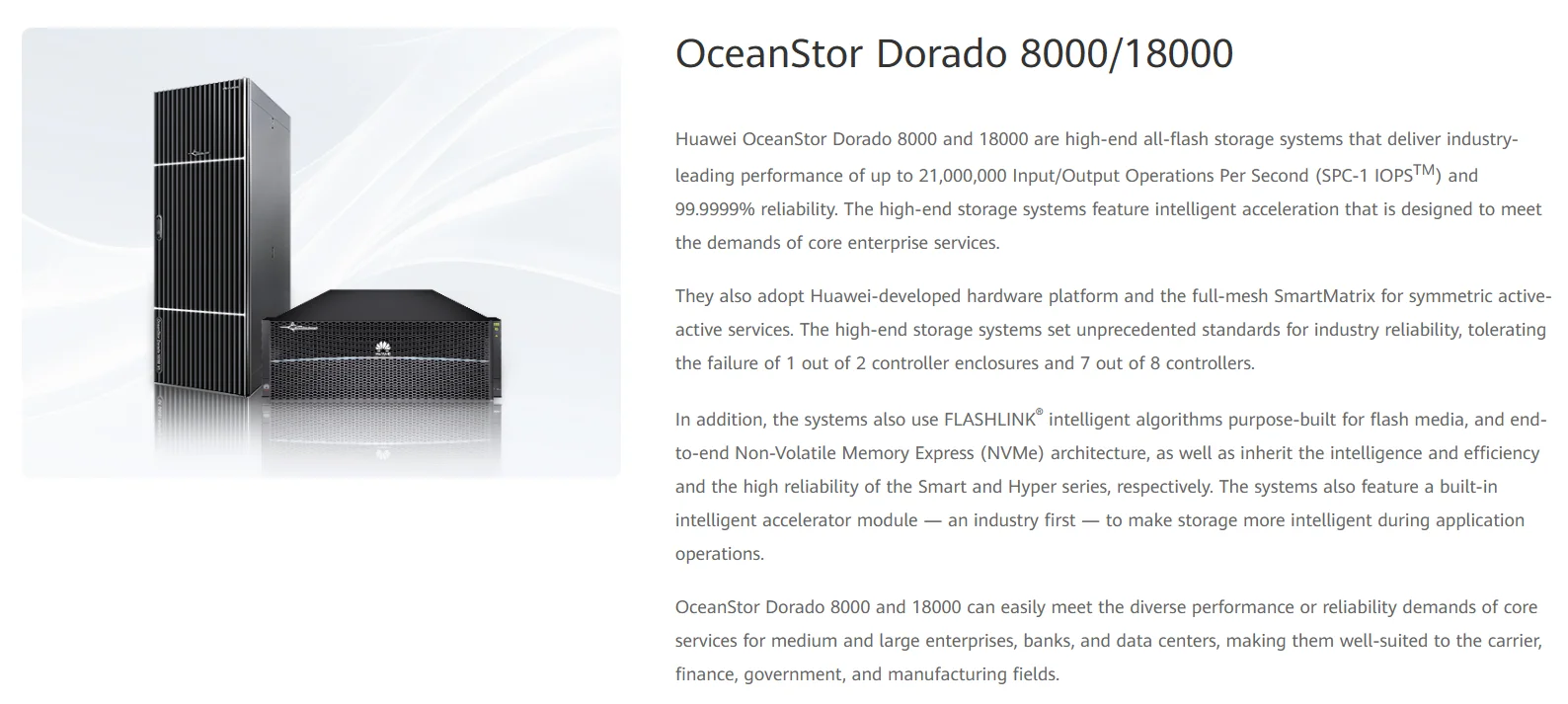 Hua Wei Storage OceanStor Dorado 8000 V6 1