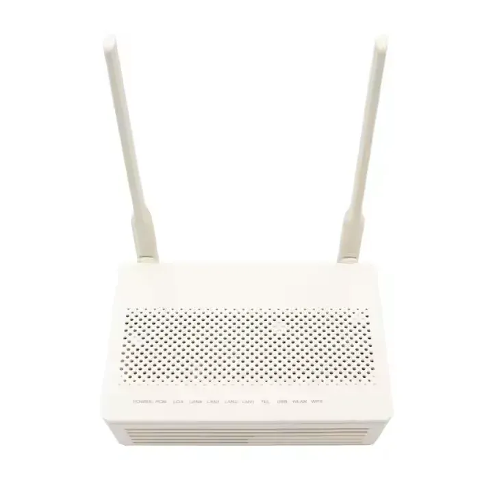 Shunou EG8141A5 Xpon ONU Fiber Optical WiFi Router 1GE+3FE+Voice+USB+RJ45 Connector FTTH FTTB FTTX 2.4G WHITE 1 Year Warranty-boxintelecom