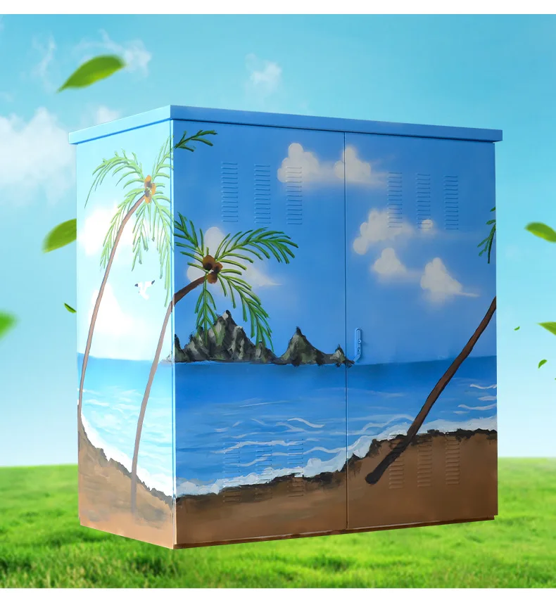 Handmade Stainless Steel Aluminum Communication Cabinet Cover IP55 Outdoor Integrated Electronics Instrument Enclosure Urban RH-boxintelecom