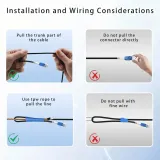 Outdoor 100M/328FT 4-Core Armored LC LC Optic Cable PVC 12-Core Direct Burial Industrial T