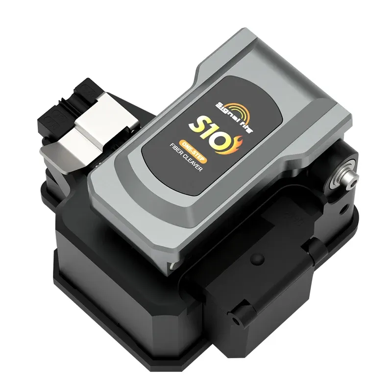 New Model High Precision Optical Fiber Cutter FTTH Optic Fiber Cleaver  signal Fire S10 On