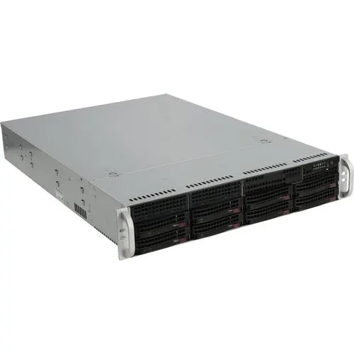 Super Micro 2U 825TQC-R740LPB Server Case2U Rack 12Gbps 8Bay Dual Power