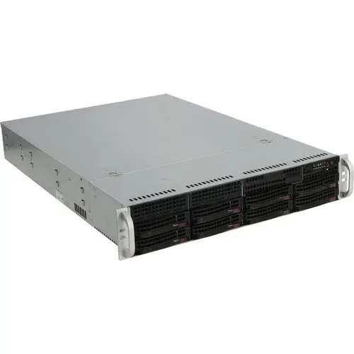 Super Micro 2U 825TQC-R740LPB Server Case2U Rack 12Gbps 8Bay Dual Power