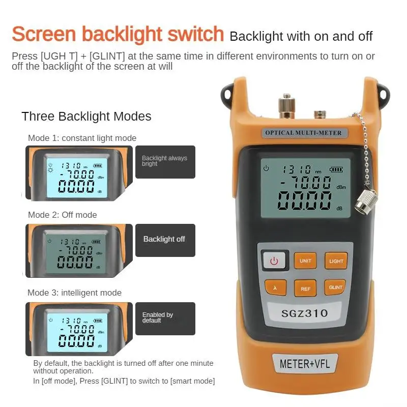 KAITENG OPM VFL 2-in-1 Y1 All-in-One Multifunction Optical Power Meter VFL Cable Tester FTTH WiFi Compatible SC/ST/FC-boxintelecom