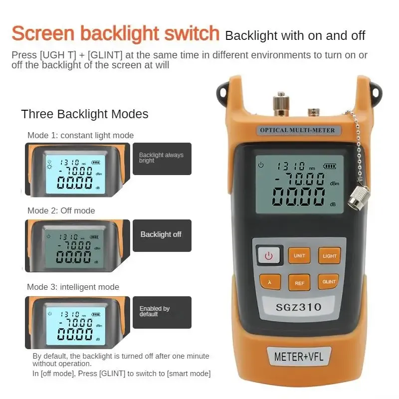 KAITENG OPM VFL 2-in-1 Y1 All-in-One Multifunction Optical Power Meter VFL Cable Tester FTTH WiFi Compatible SC/ST/FC-boxintelecom