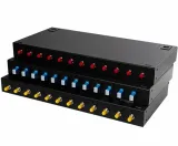 12 Port SC Singlemode Rack Mount Fiber Optic Terminal Box - Fully Loaded Splice and Patch 