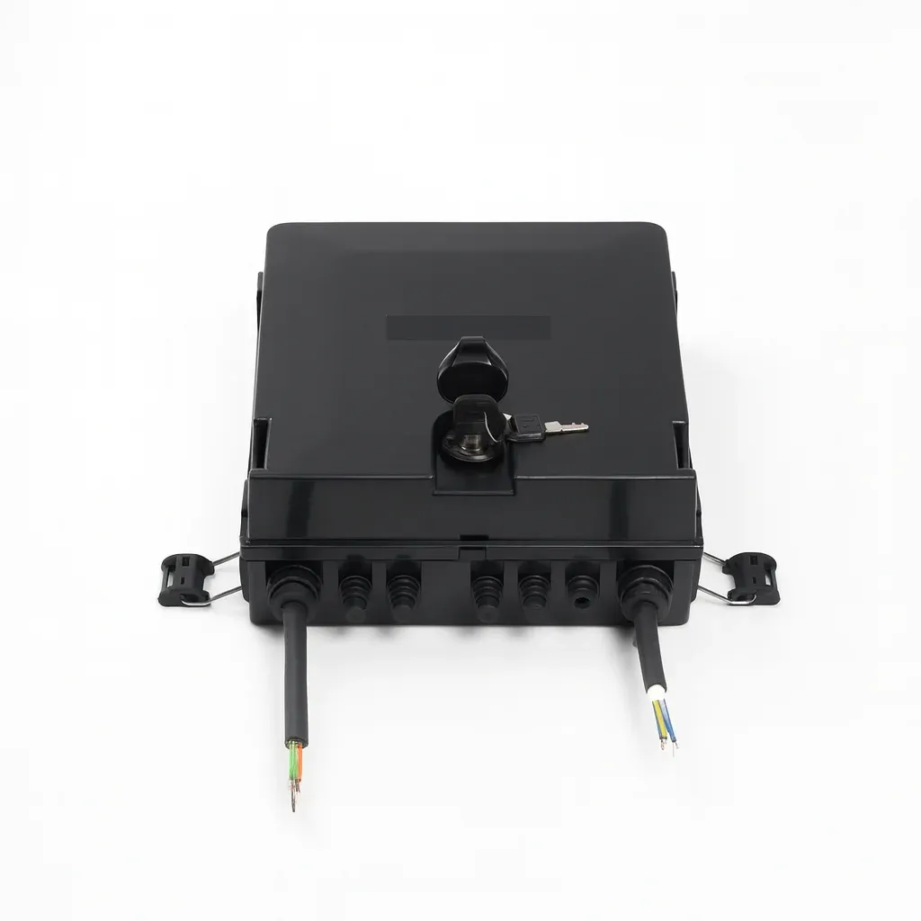 Fiber Optic Distribution Box 24 Cores SC Adapter 1:8 Splitter Outdoor Wall Pole Mountable-boxintelecom