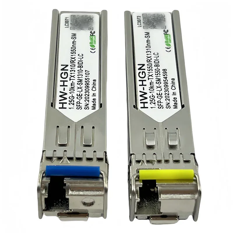 Brand Original Custom 1.25G 10km SM for LX 1310nm 1550nm BIDI LC Connector Fiber Transceiver SFP Modules-boxintelecom