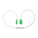 PLC 1x2 Mini Steel Tube Fiber Optic Splitter SC/APC 0.9mm Singlemode - Telecom Grade Optic