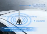 134-174MHz 1420mm Flexible Stainless Steel Whip Mobile Communication Antenna for Radio Sys