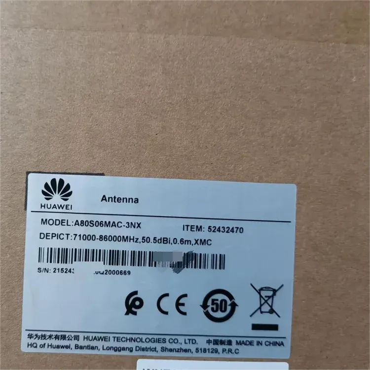 Microwave 52432444 Single Polarization Mount A80S03MAC-3NX Wireless Antenna for IDU RTN ODU