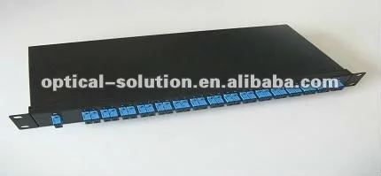 Customized SC LC 48-Port 6-Core Fiber Optic Patch Panel ODF 1U 19'' Rack-Mount Sliding Full Loaded FTTH 5-Year Warranty-boxintelecom