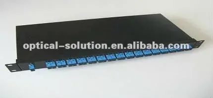 Customized SC LC 48-Port 6-Core Fiber Optic Patch Panel ODF 1U 19'' Rack-Mount Sliding Full Loaded FTTH 5-Year Warranty-boxintelecom