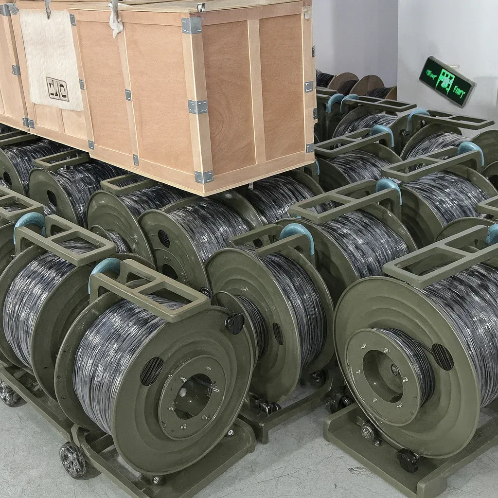 FTTA Fiber Optic Cable Reel Drum with All Disk Body, Claw-Type Sub-Disk, Locking Key for O