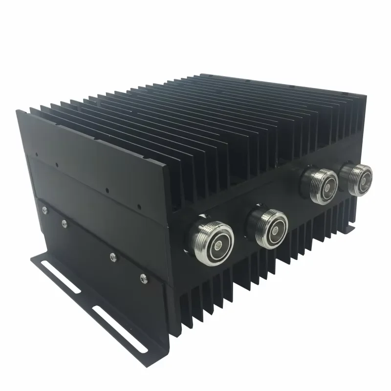 RF 4 Way Power Combiner 698-2700MHz, DIN Type, Low Pim -150dBc 4 in 1 Out Hybrid Combiner