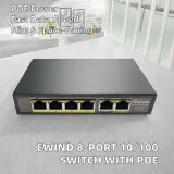 Lixinc EW-S2212CF 8-Port 10/100/1000Mbps Network Switches RJ45 Console Port Passive Revers