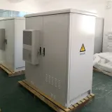 38U Height Outdoor Data Cabinet Floor Mounted 19 Stainless Steel IP55 Weatherproof Telecom