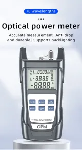 New Model Mini Opm  10 850-1650  Wavelngth Handheld Fiber Optic Power Meter -70+10dBm Opti