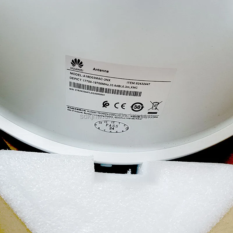 HW 18G Dual Polarization Button Antenna A18D03MAC-3NX 52432447 Direct Mount OMT A18D03MAC 1