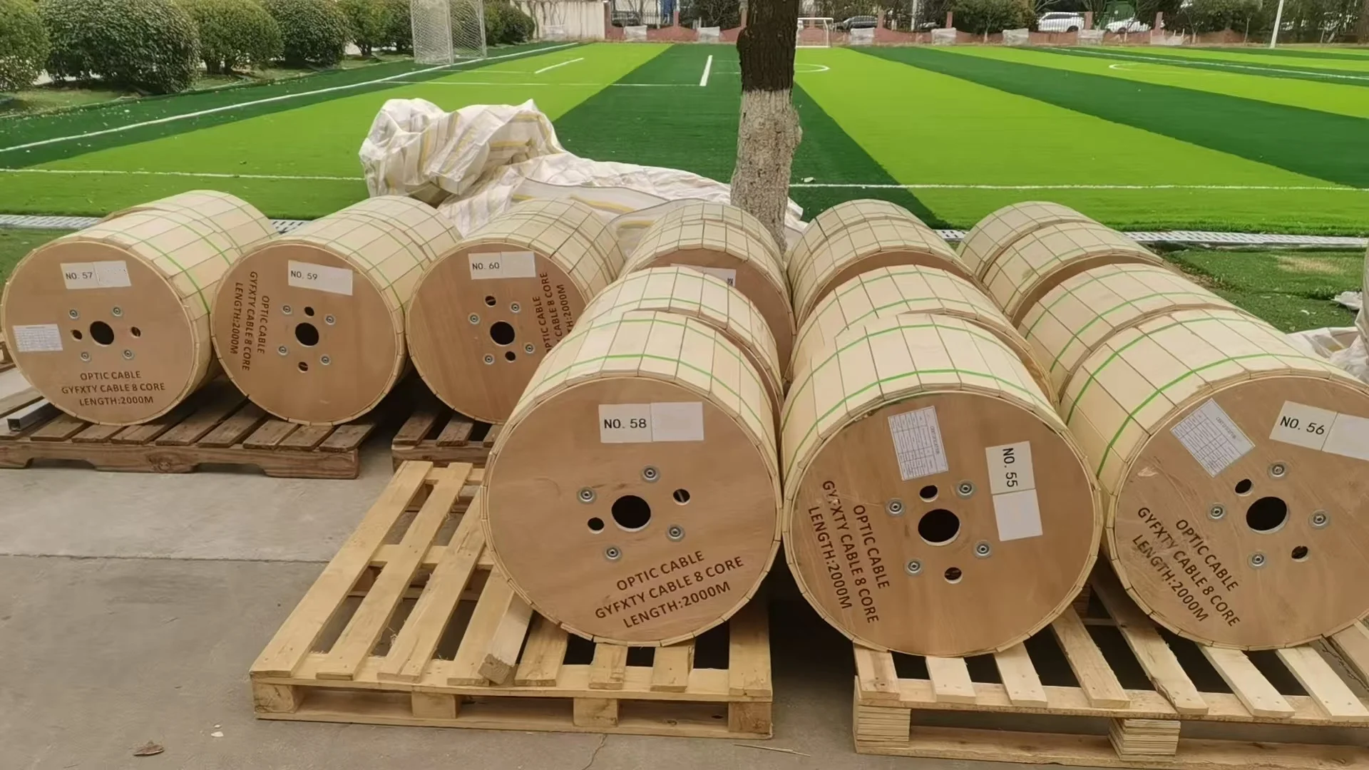 Fiber Optical Cable 1 / 2 / 4 / 6 / 8 / 12 / 16 / 24 Core Single Mode Outdoor Armoured GYX