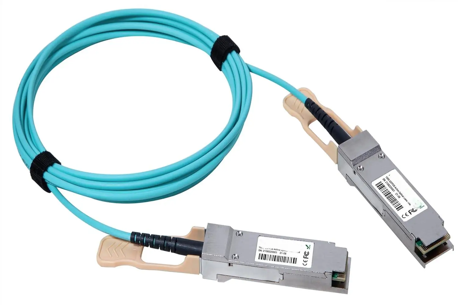 100G QSFP28 Active Optical Cable 850nm VCSEL MPO Interface AOC for Data Center and High-Sp