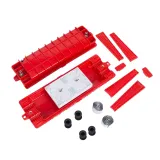48/96 Core FTTX Fiber Optic Splice Closure 2-In/2-Out Joint Enclosure Optical Equipment