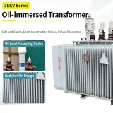 35kV Oil Immersed Power Transformer 2500kVA Outdoor Three Phase Transformer with ISO/CE Ce