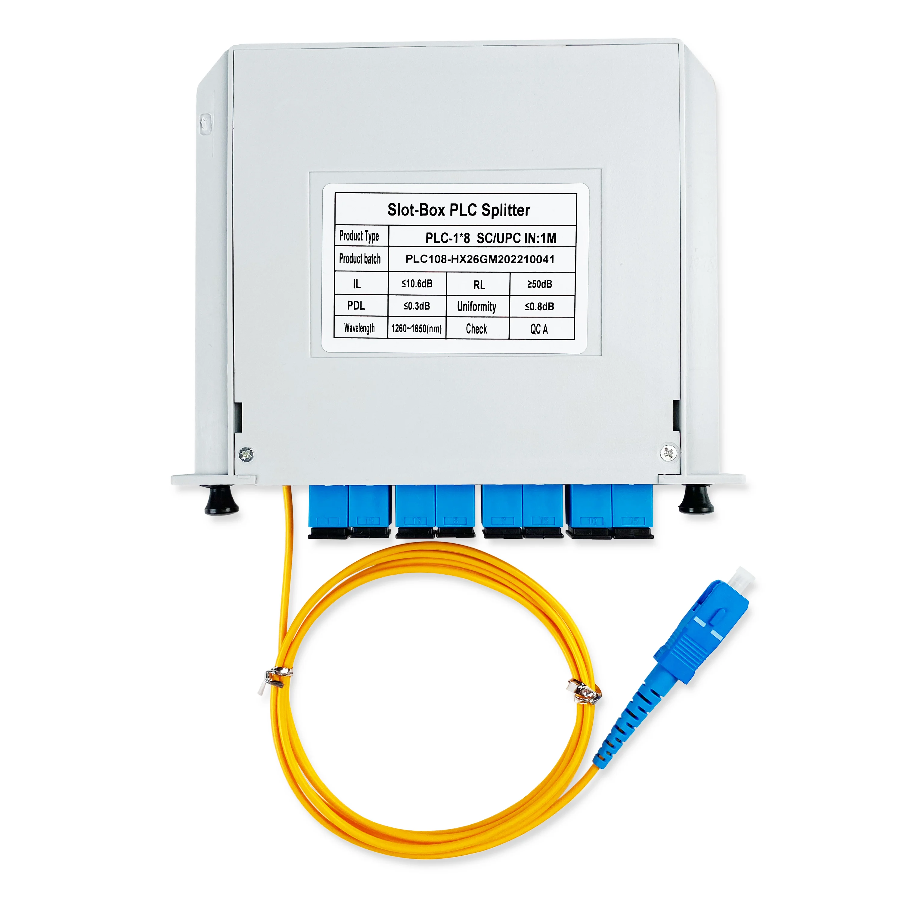 LGX Cassette 1*17 SCUPC Excellent Uniformity  Cassette Type Fiber Optic PLC Splitter Sc/Up