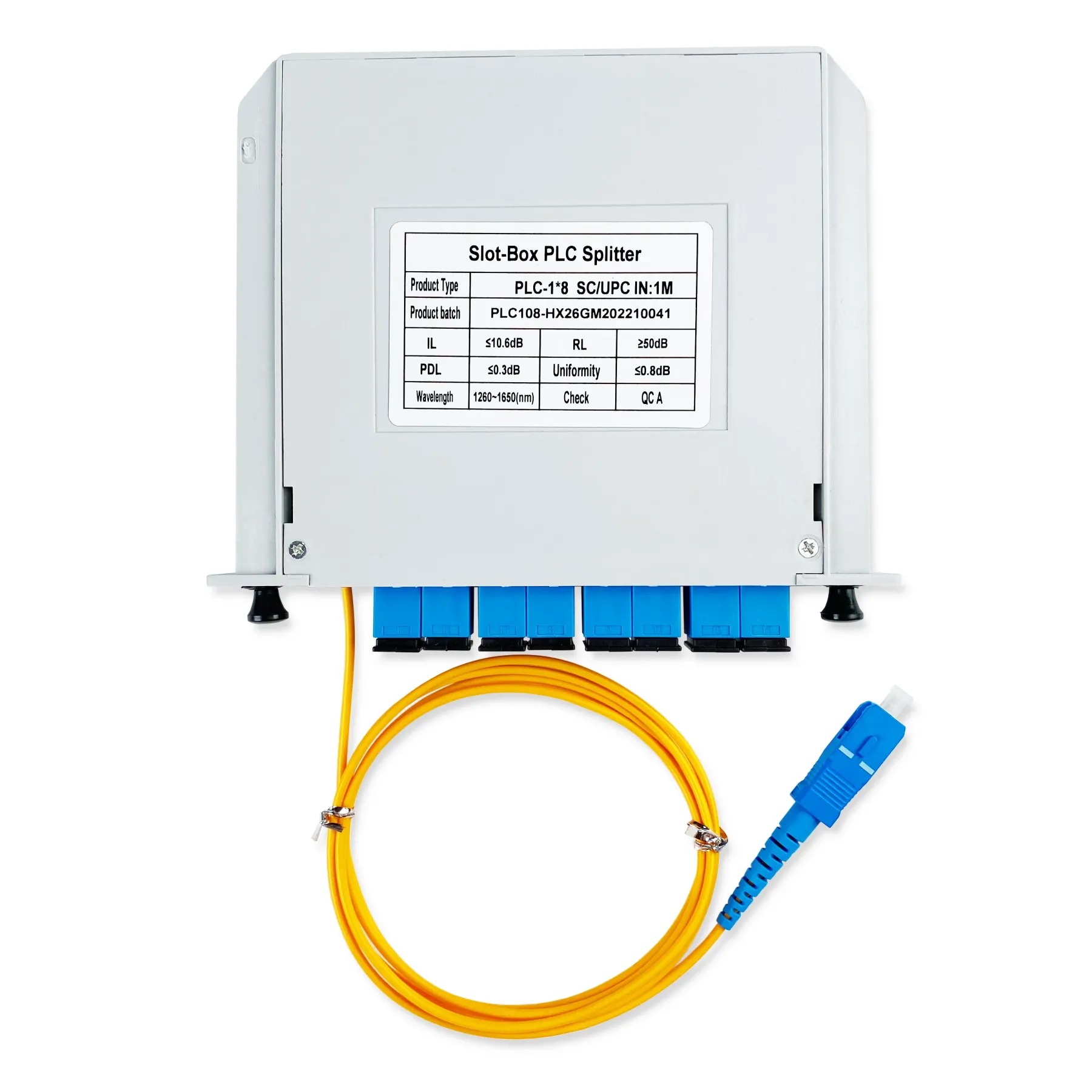 LGX Cassette 1*17 SCUPC Excellent Uniformity  Cassette Type Fiber Optic PLC Splitter Sc/Up