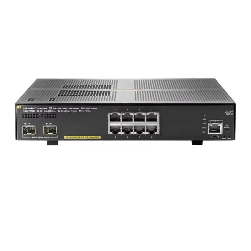 Arubaa JL258A 8 Port PoE+ 2SFP+ managed network Ethernet Switch 0