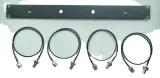 SDI Antenna Relocation Rack Mount Kit 19 Inches Front Panel 4 Hole Ports 4 Cables 24 Inch 