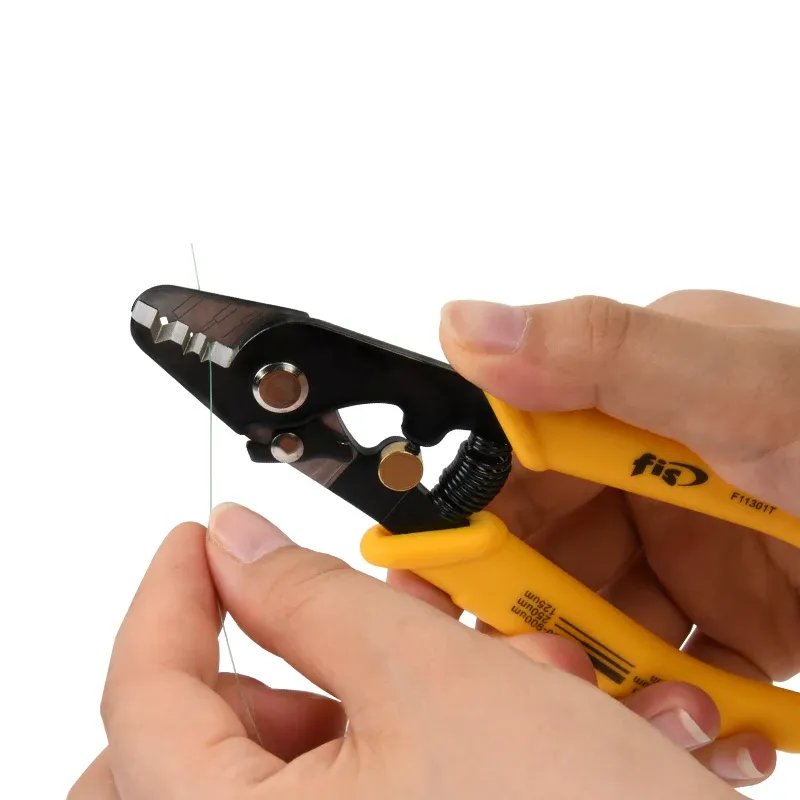 TAWAA Fiber Stripping Pliers Fiber Optic Stripper Fis Single Hole Jacket Remover Fis