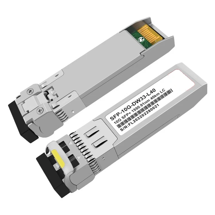 10G SFP+ DWDM Transceiver Module 100GHz 40 Channels LC Duplex SMF 80km for Long-Haul Netwo