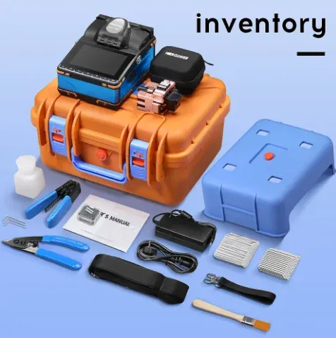 FTTH Fiber Optic Cable Fusion Splicer Optical Splicing Welder Machinefiber  Six Motorsfusi
