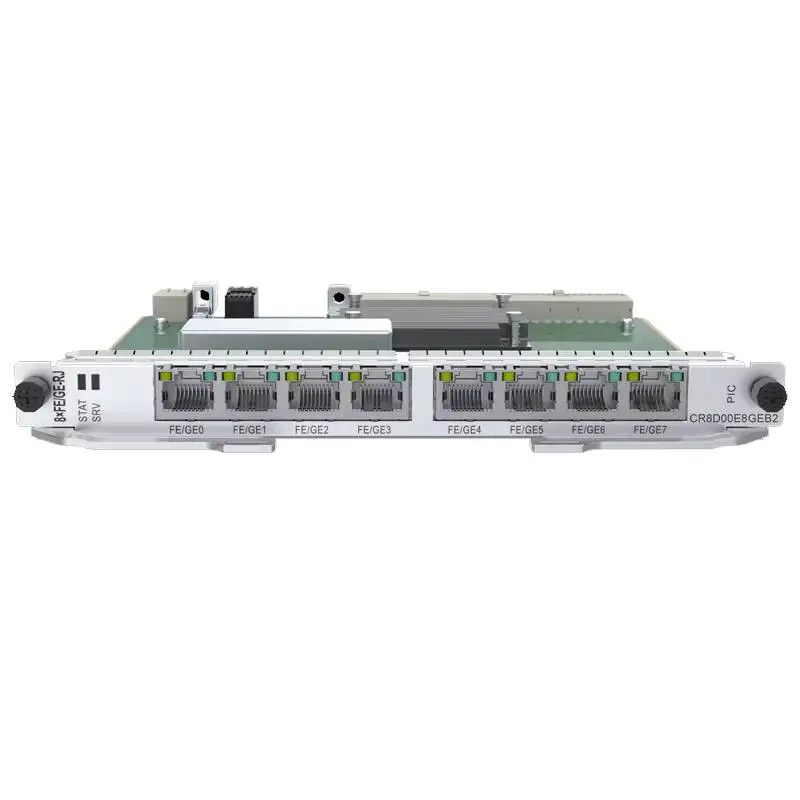 CR8D00E8GEB2 CR8D00E8GEC2 CR8D00E8GEC3 CR8D00E8GED2 8-Port 100/1000Base-RJ45 Physical Interface Card for NE8000 series router 0