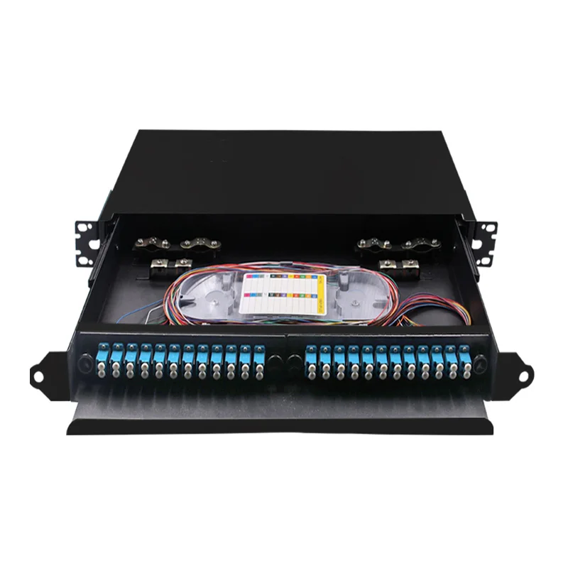 PULL-OUT 1U case Optical Fiber Terminal Box Fusion Junction Box-boxintelecom