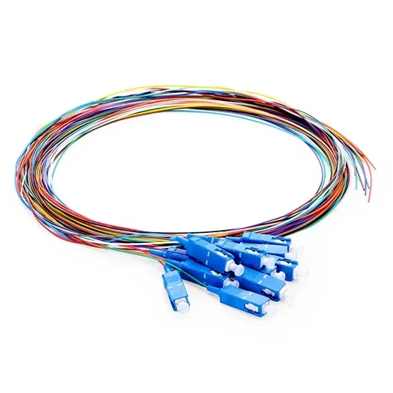 APT Hot Sale High Quality 12 Cores SC/UPC Pigtail Fiber Optic Patch Cord Qingdao APT
