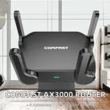 COMFAST Home New WiFi6 AX3000 Mesh Router CF-WR632AX Dual-Band DDR512MB Flash128MB 1x2500M